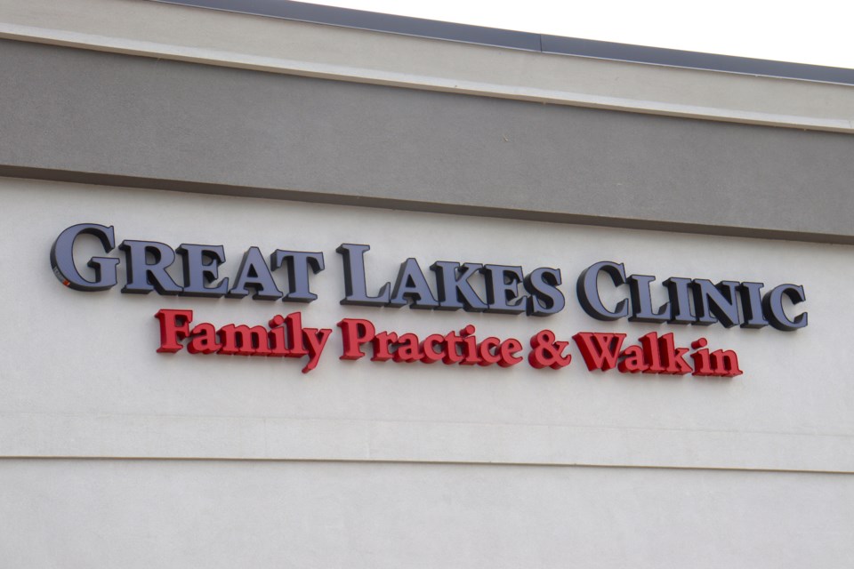 Great Lakes Clinic Exterior Signage at Unit 6, 710 Second Line East, Sault Ste. Marie